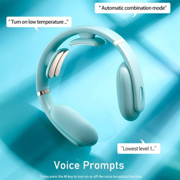 Wireless Neck Massager Electric Smart Pulse Relieve Pain Voice Prompt  2