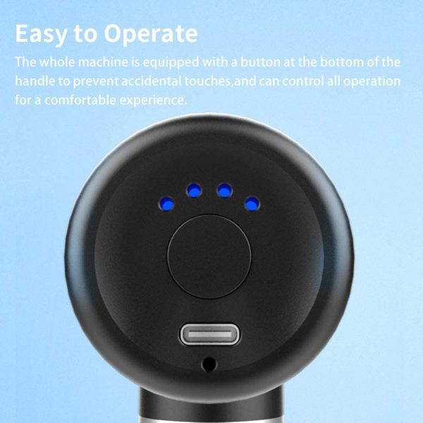 Portable Mini Massage Gun Metal Deep Tissue Massage 2