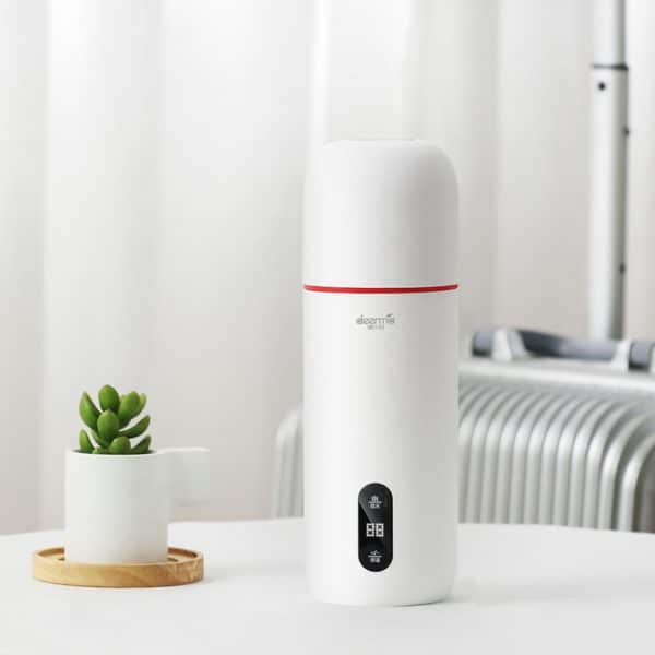 Electric Water Kettle Small Portable Travel Thermos Cup Multi-fonction Mini Electric Stew Cup 2