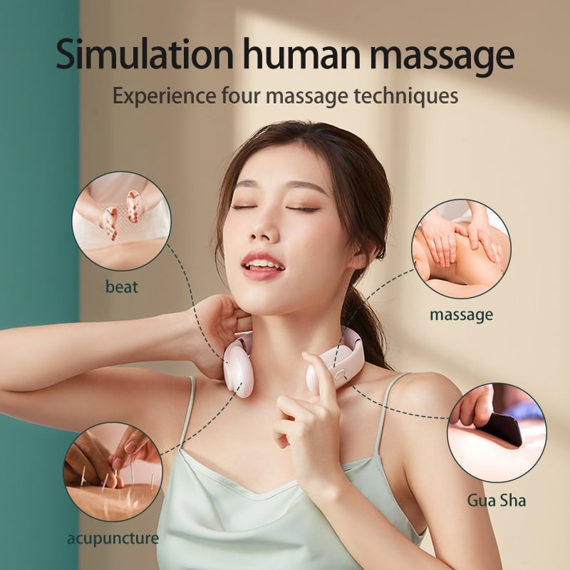 Wireless Neck Massager Electric Smart Pulse Relieve Pain Voice Prompt 3 Wireless Neck Massager Electric Smart Pulse Relieve Pain Voice Prompt 3