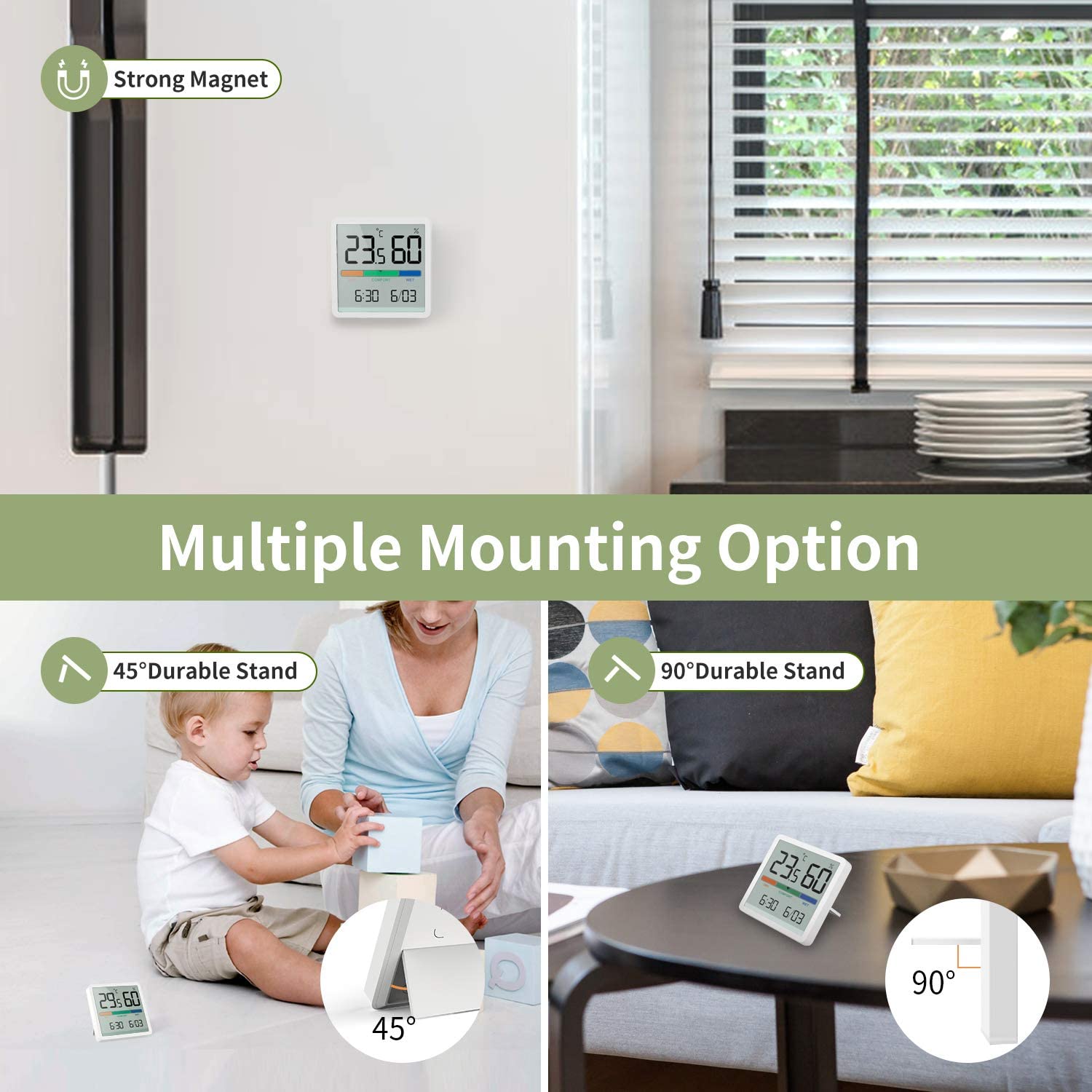 Home Indoor High-precision Baby Room C/F Temperature Monitor 4 Home Indoor High-precision Baby Room C/F Temperature Monitor 4