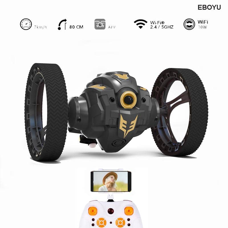 2.4G WiFi FPV 720P HD Camera RC Jumping Car Jump High Stunt Car 1