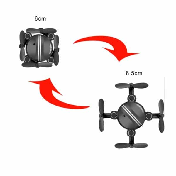 Mini RC Quadcopter 3D UFO Nano Quadcopter with Headless Model Foldable Drone  2