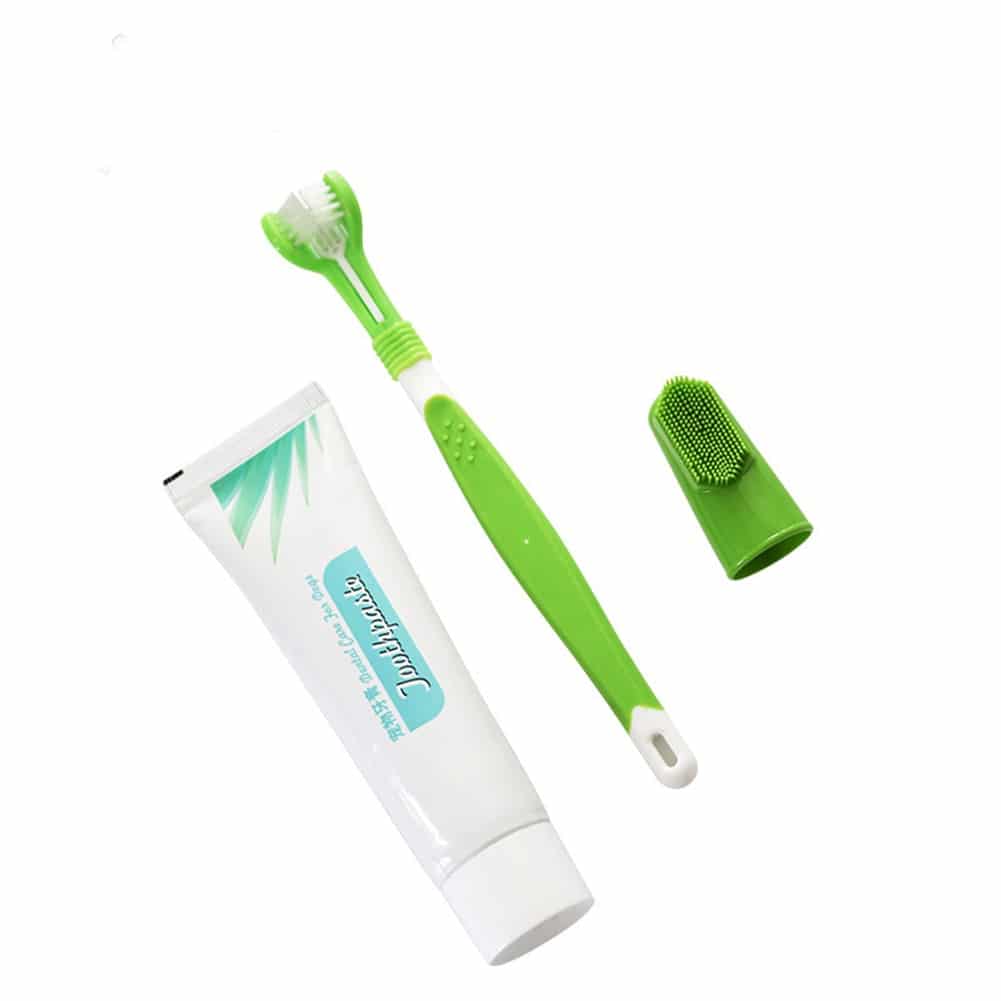 Pet Toothbrush Set Hot Puppy Vanilla/Beef Taste Toothbrush Toothpaste Dog Cat Finger Tooth Back Up Brush Care Health Supplies 3 Pet Toothbrush Set Hot Puppy Vanilla/Beef Taste Toothbrush Toothpaste Dog Cat Finger Tooth Back Up Brush Care Health Supplies 3