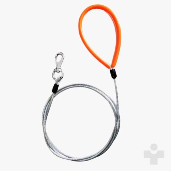 Bite Resistant Steel Wire Dog Leash Heavy Duty Comfortable Handle